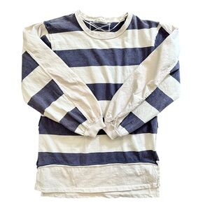 FREE PEOPLE Striped Long Sleeve Shirt XSmall We the Free